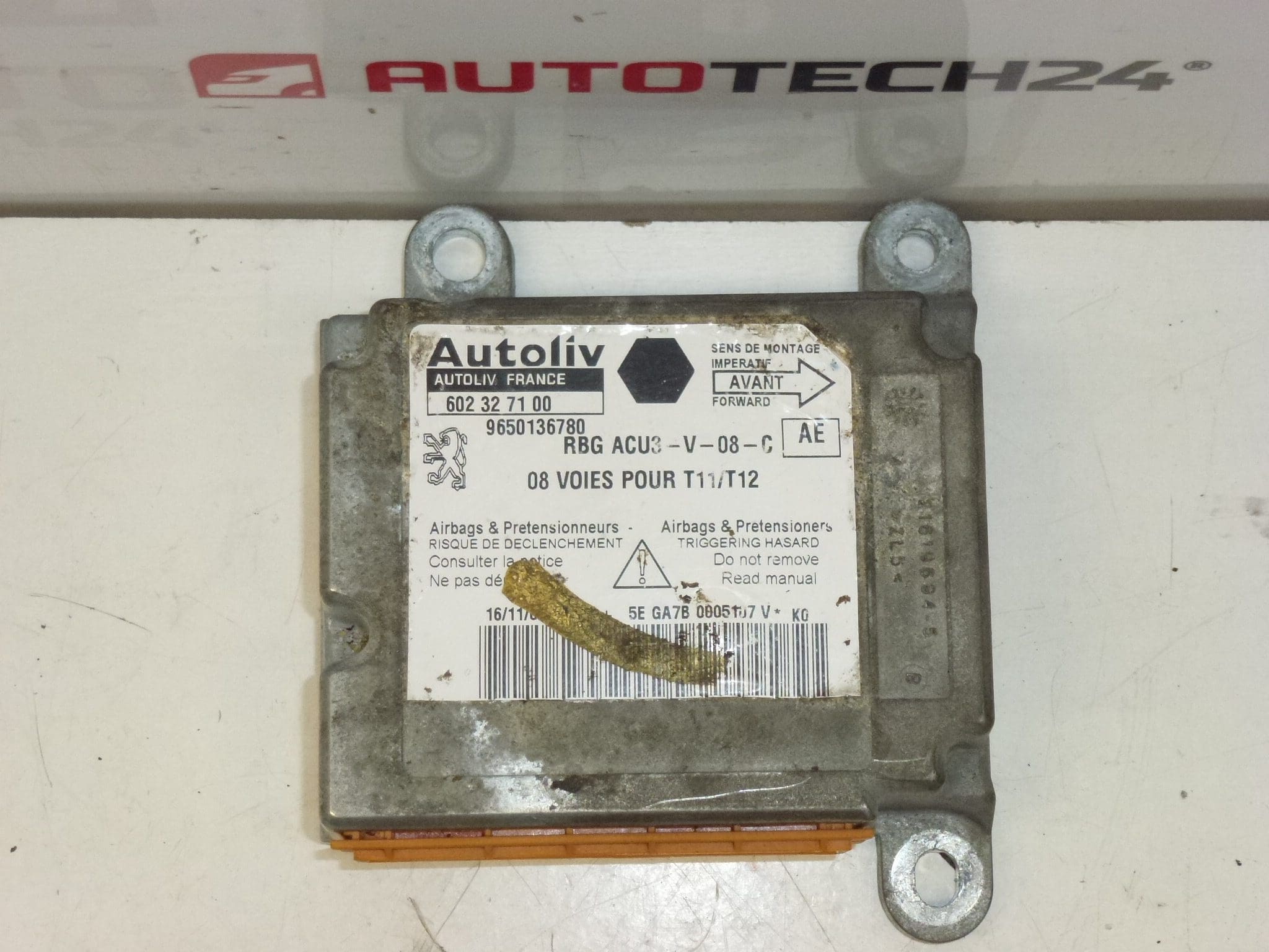 Boitier airbag Peugeot 206 9650136780 6545GP – Image 4