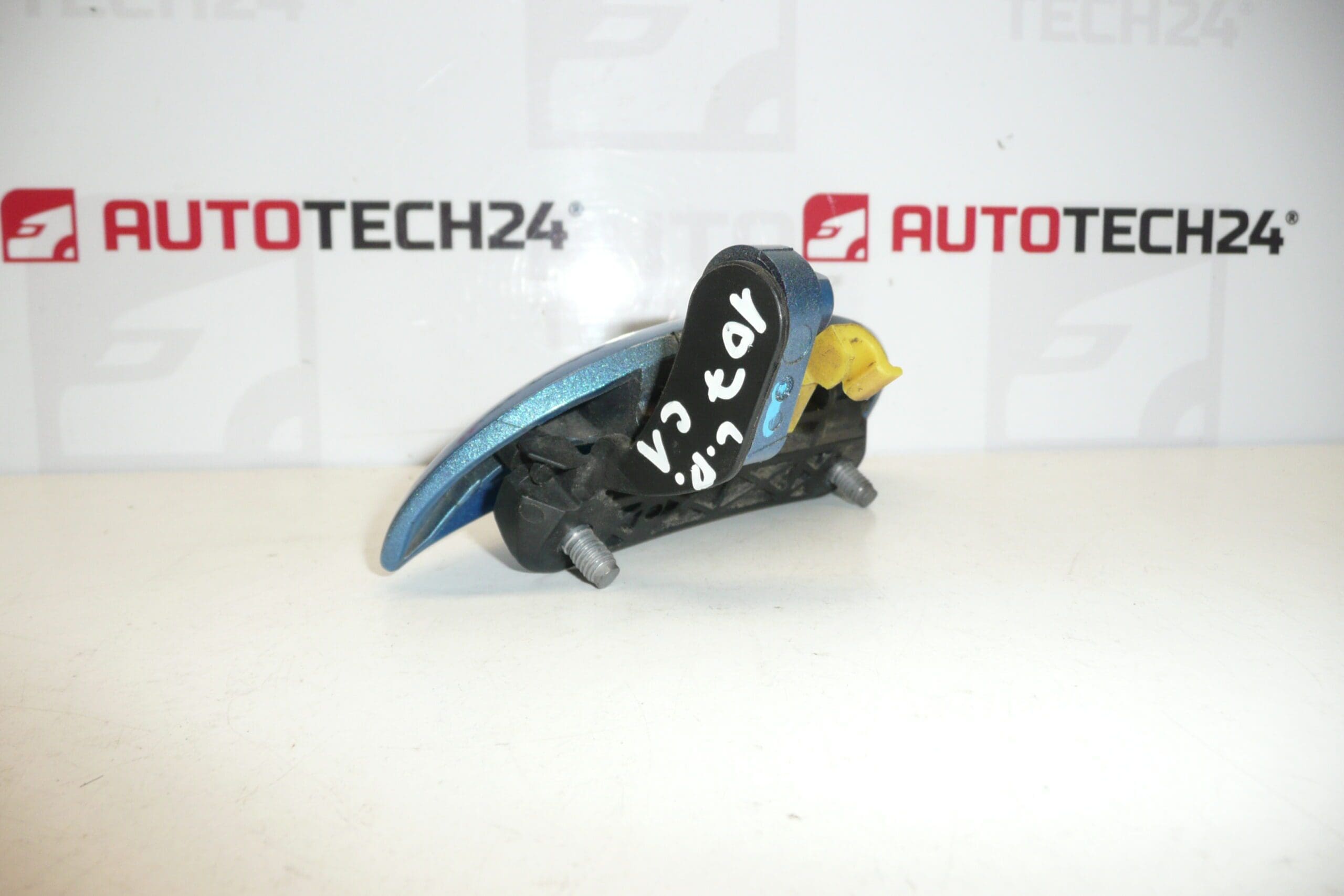 Poignée avant gauche Citroën C1 Peugeot 107 bleu met. 9101AK – Image 2