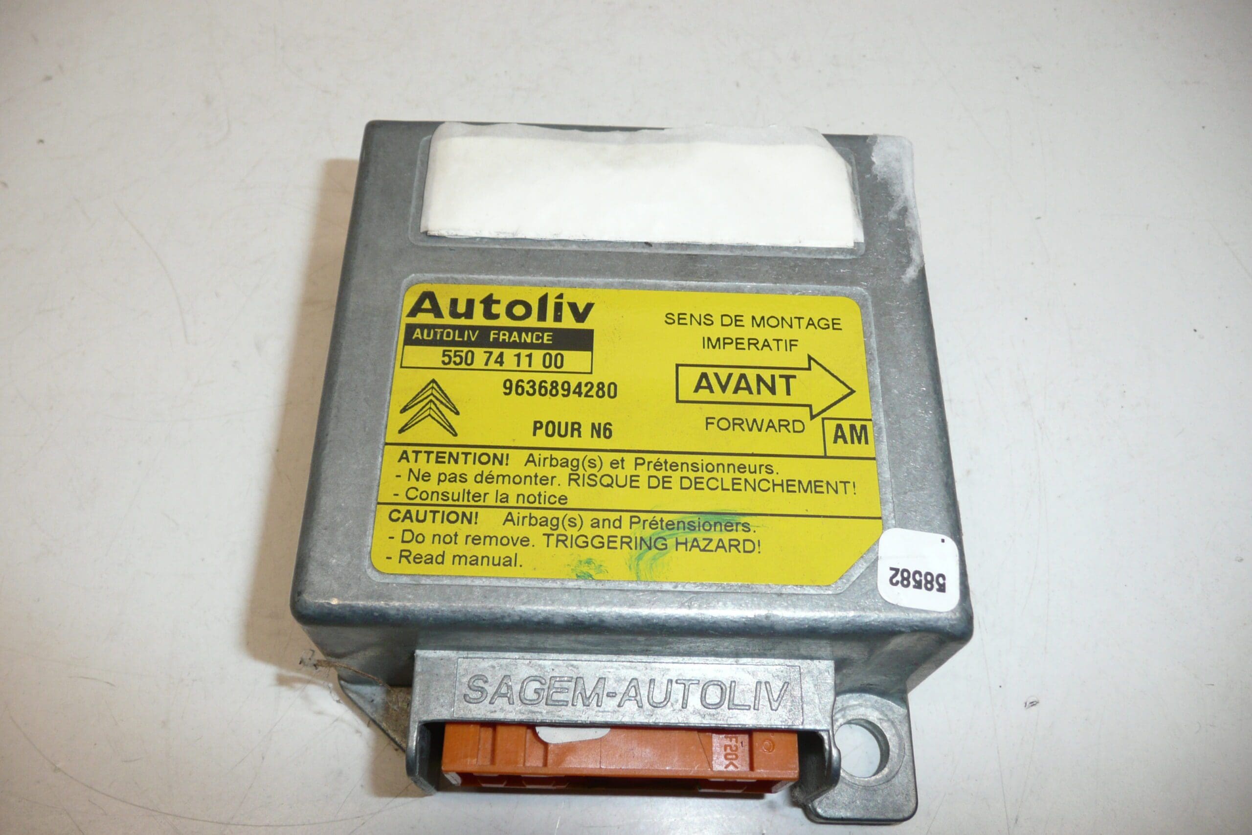 Unité d'airbag Citroën Xsara 9636894280 – Image 2