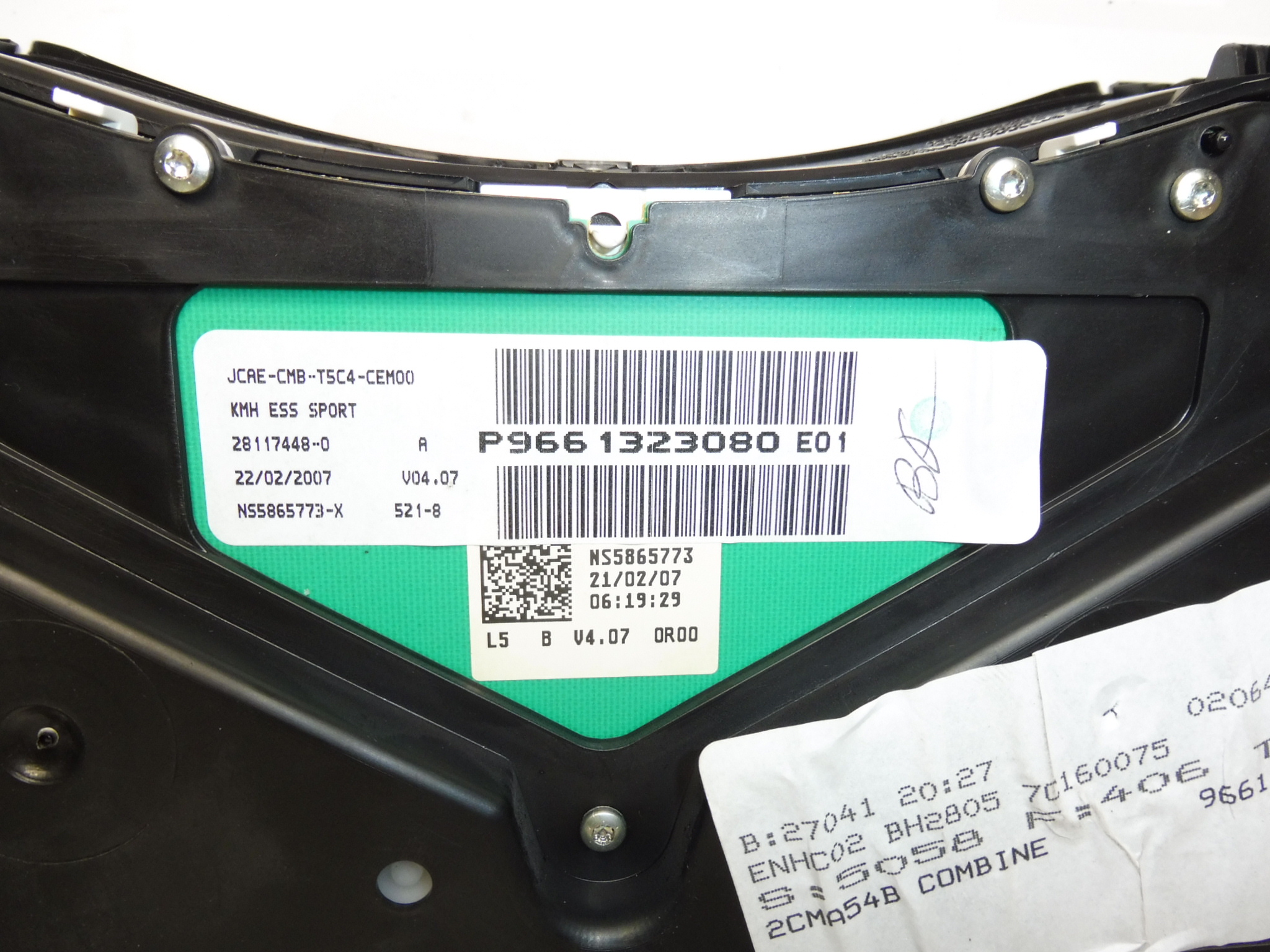 Compteur de vitesse Peugeot 307 kilométrage 139 mille km 9661323080 – Image 2