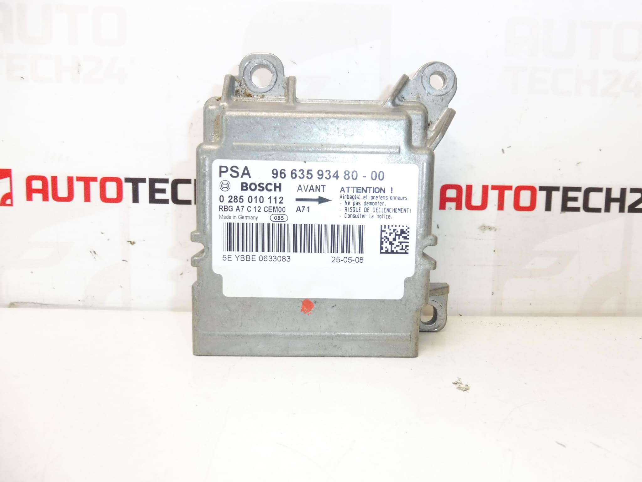 Unité airbag Bosch Peugeot 207 9663593480 0285010112 654664